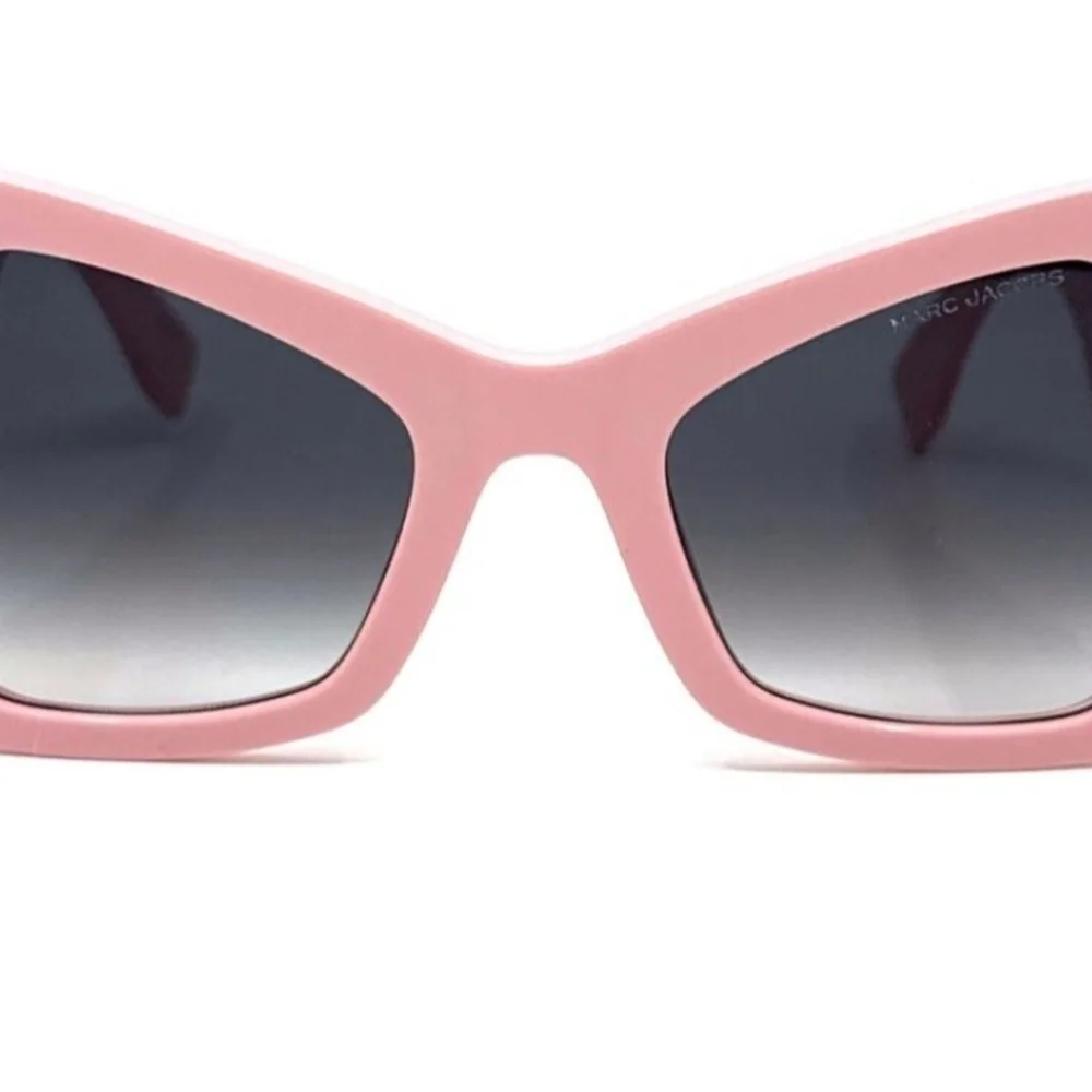 NIB Marc Jacobs Pink Sunglasses with Silver Accent Full Inclusion - Picture 4 of 12
